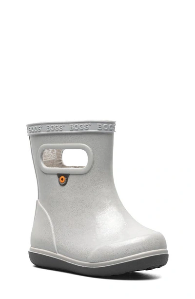 Shop Bogs Skipper Ii Waterproof Rain Boot In Silver