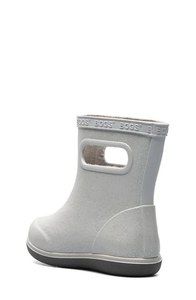 Shop Bogs Skipper Ii Waterproof Rain Boot In Silver