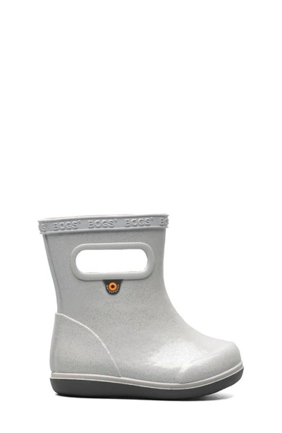 Shop Bogs Skipper Ii Waterproof Rain Boot In Silver