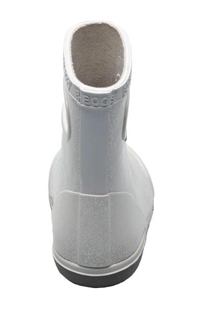 Shop Bogs Skipper Ii Waterproof Rain Boot In Silver