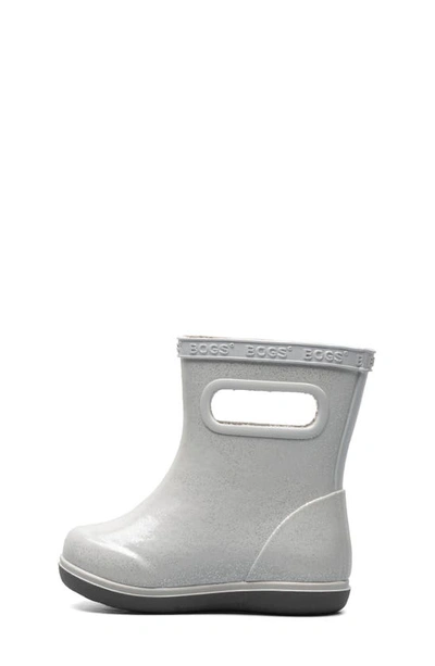 Shop Bogs Skipper Ii Waterproof Rain Boot In Silver