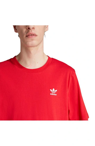 Adidas Originals Trefoil Lifestyle In ModeSens Embroidered | Red T-shirt