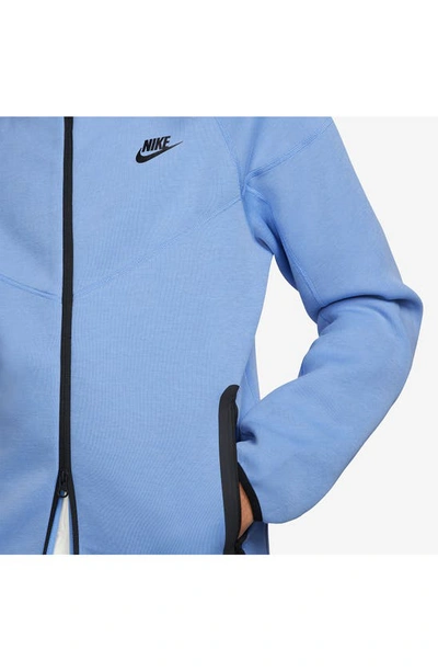 Shop Nike Tech Fleece Windrunner Zip Hoodie In Polar/ Black