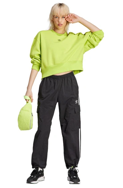 Shop Adidas Originals Crewneck Sweatshirt In Semi Solar Yellow