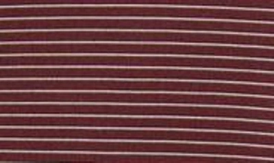 Shop Cutter & Buck Forge Drytec Pencil Stripe Performance Polo In Bordeaux