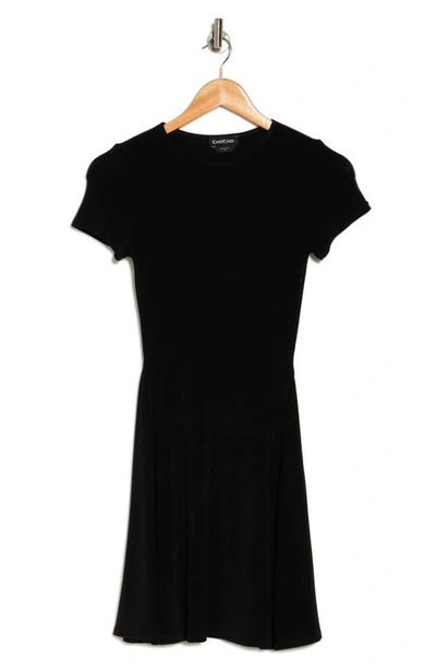 Shop Bebe Slinky T-shirt Dress In Black