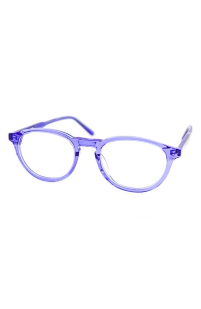 Aqs Albie 50mm Round Optical Frames In Blue