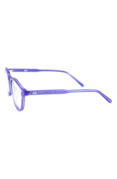 Aqs Albie 50mm Round Optical Frames In Blue
