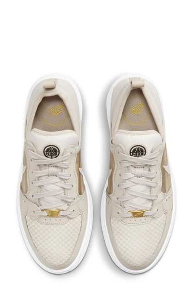 Shop Nike Court Vision Alta Sneaker In Cream/ Saturn Gold/ White