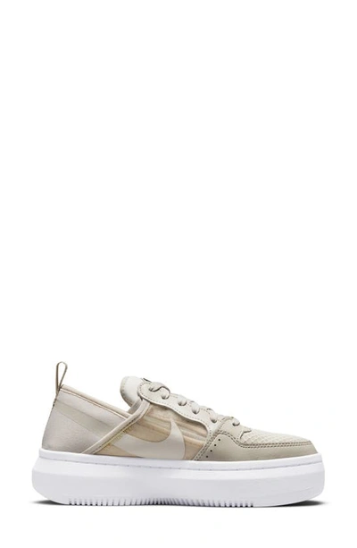 Shop Nike Court Vision Alta Sneaker In Cream/ Saturn Gold/ White