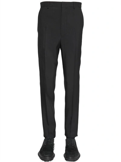 Lanvin 17cm Viscose & Wool Blend Trousers In Black
