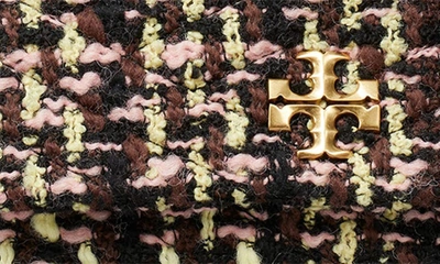Shop Tory Burch Small Kira Tweed Wool Blend Convertible Shoulder Bag In Multi