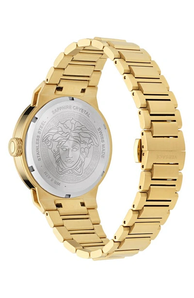 Shop Versace Medusa Infinite Bracelet Watch, 45mm In Ip Yellow Gold