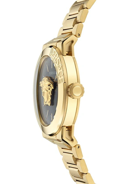 Shop Versace Medusa Infinite Bracelet Watch, 45mm In Ip Yellow Gold