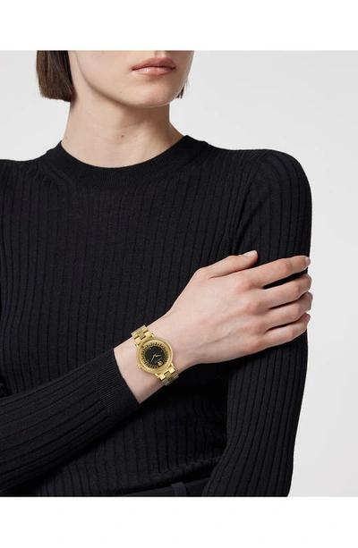 Versace Greca Flourish 35mm In Ip Yellow Gold
