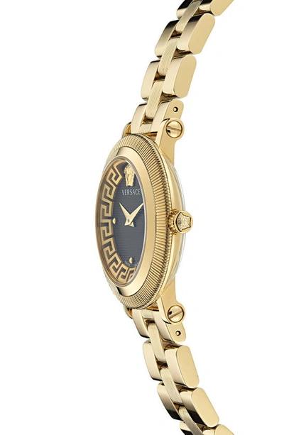 Shop Versace Greca Flourish Bracelet Watch, 35mm In Ip Yellow Gold