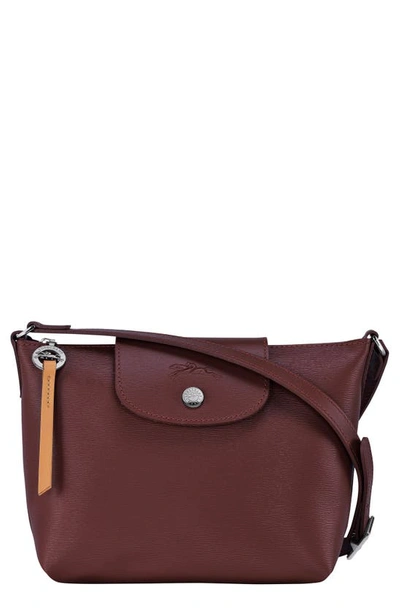 Shop Longchamp Le Pliage City Crossbody Bag In Plum