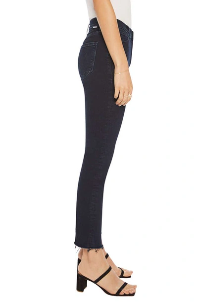 Shop Mother The Dazzler Mid Rise Ankle Fray Jeans In Holding Hands