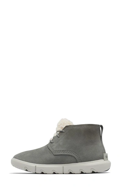 Shop Sorel Explorer Next Drift Waterproof Boot In Quarry/ Dove