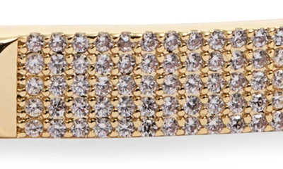 Shop Shymi Studded Pavé Bangle In Gold