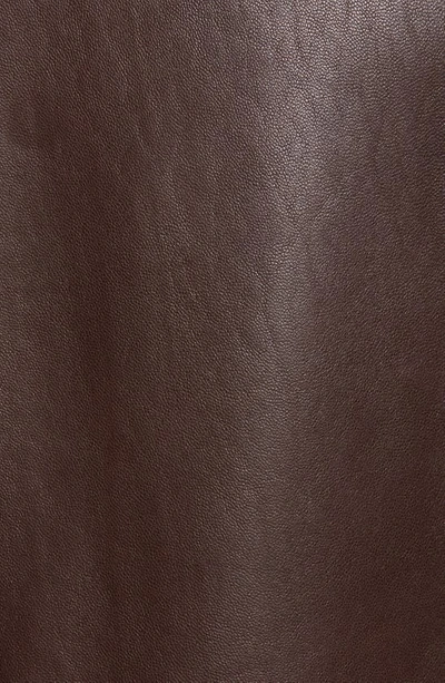 Cole Haan Streamlined Moto Leather Jacket In Java