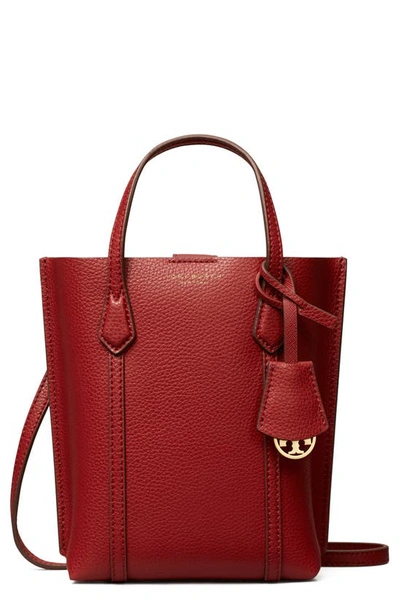 Shop Tory Burch Perry Mini N/s Crossbody Tote In Brick Lane