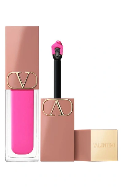 Valentino Rouge À Lèvres Liquide Mat Et Fard À Joues 2 En 1 Liquirosso 302r Pink Is Punk