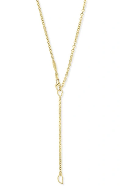 Shop Lagos Meridian Circle Pendant Necklace In Gold