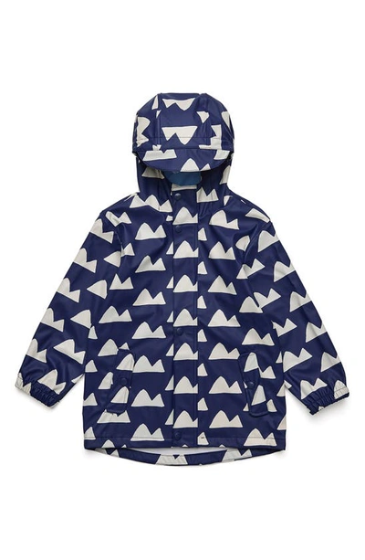 Shop Snapper Rock Kids' Peak To Peak Waterproof Rain Jacket In Navy
