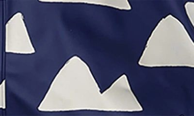 Snapper Rock Boys Toddler, Child Navy Peak To Peak Recycled Waterproof Raincoat In Navy