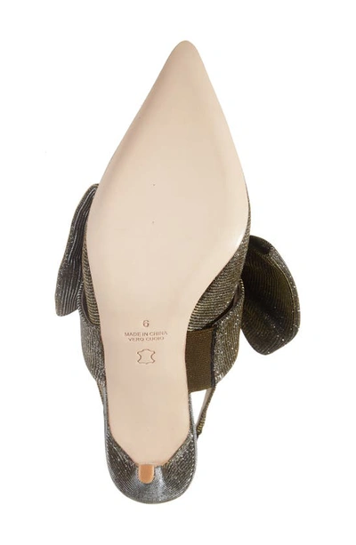 Shop Koko + Palenki Francisme Pointed Toe Pump In Bronze Iridescent Leather