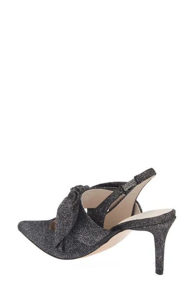 Shop Koko + Palenki Francisme Pointed Toe Pump In Black Iridescent Leather