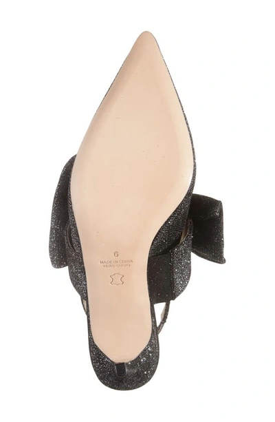 Shop Koko + Palenki Francisme Pointed Toe Pump In Black Iridescent Leather