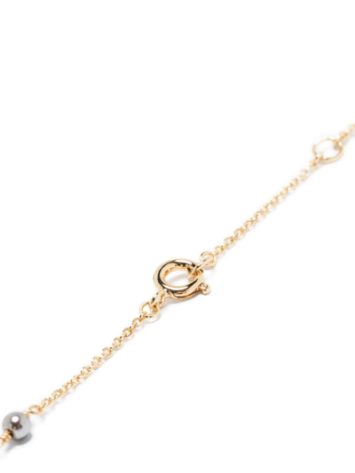 Shop Tory Burch Kira Charm Necklace In Gold