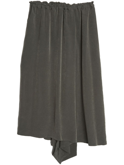 Shop Yohji Yamamoto Y-2way Skirt Trousers In Grey