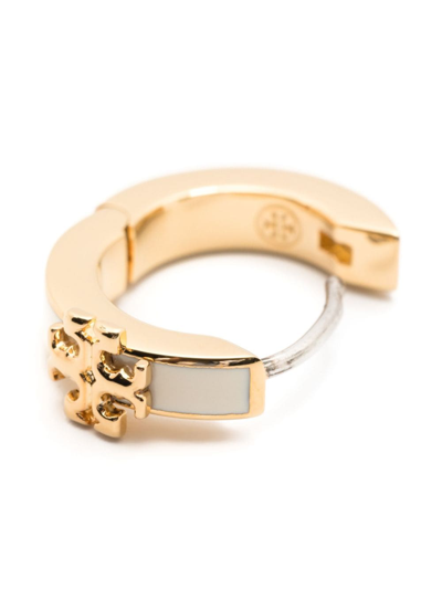 Shop Tory Burch Kira Huggie Hoop Earrings In Gold