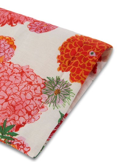 La Doublej X Passalacqua Bright Blooms Tablemat (set Of Two) In White