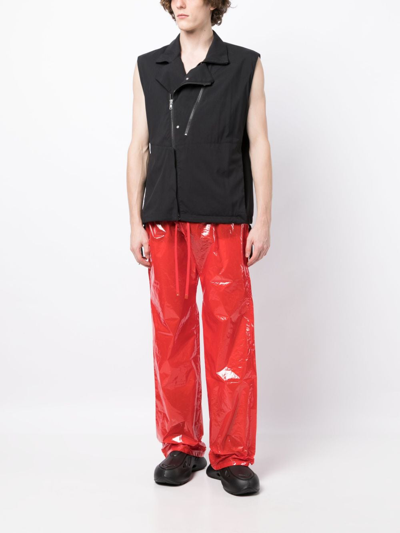 Robyn Lynch Polished Wide-leg Trousers In Black