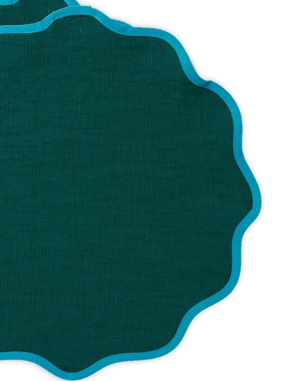 La Doublej Cloud Placemat Set Of 2 In Green