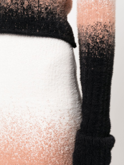 Ottolinger Gradient-effect Knitted Miniskirt In White
