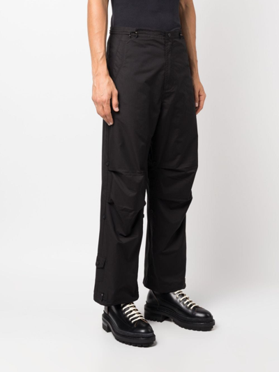 Shop Maharishi Sno Wide-leg Trousers In Black