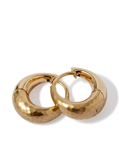 Shop Annoushka 18kt Yellow Gold Organza Huggie Earrings