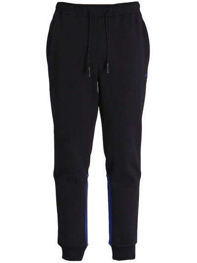 Shop Hugo Boss Logo-print Side-stripe Track Pants In Black