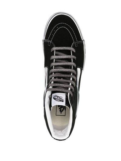 Vans Sk8-hi Stressed Sneakers In Black