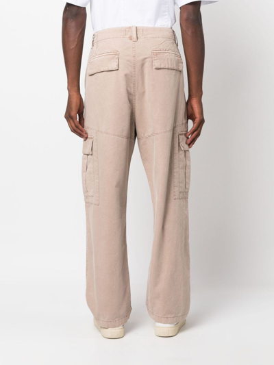 Shop Calvin Klein Jeans Est.1978 Straight-leg Cargo Trousers In Neutrals