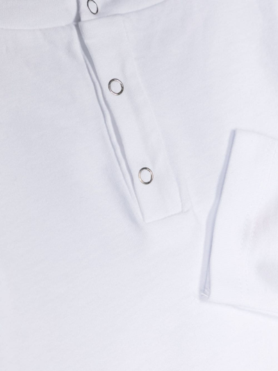 Shop Douuod Logo-print Long-sleeve T-shirt In White