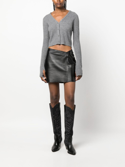 KEYRA 羊毛羊绒混纺短款开衫