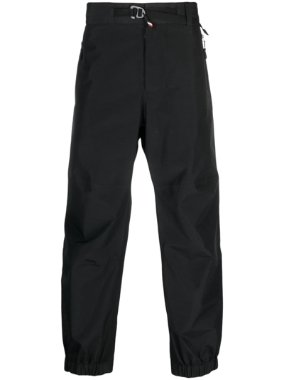 Shop Moncler Gore-tex Straight-leg Trousers In Black