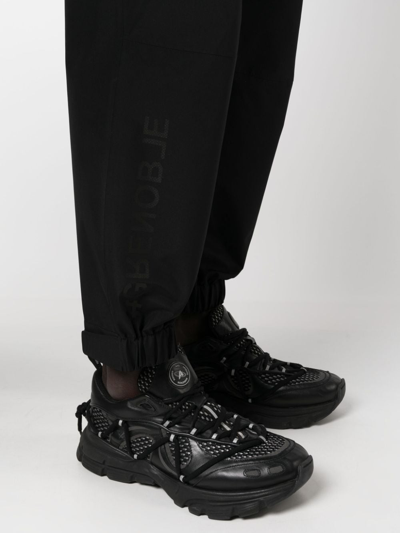 Shop Moncler Gore-tex Straight-leg Trousers In Black
