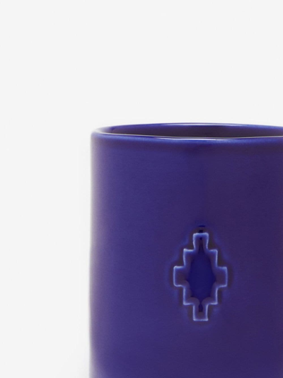 Shop Marcelo Burlon County Of Milan Cross Ceramic Mug In Purple